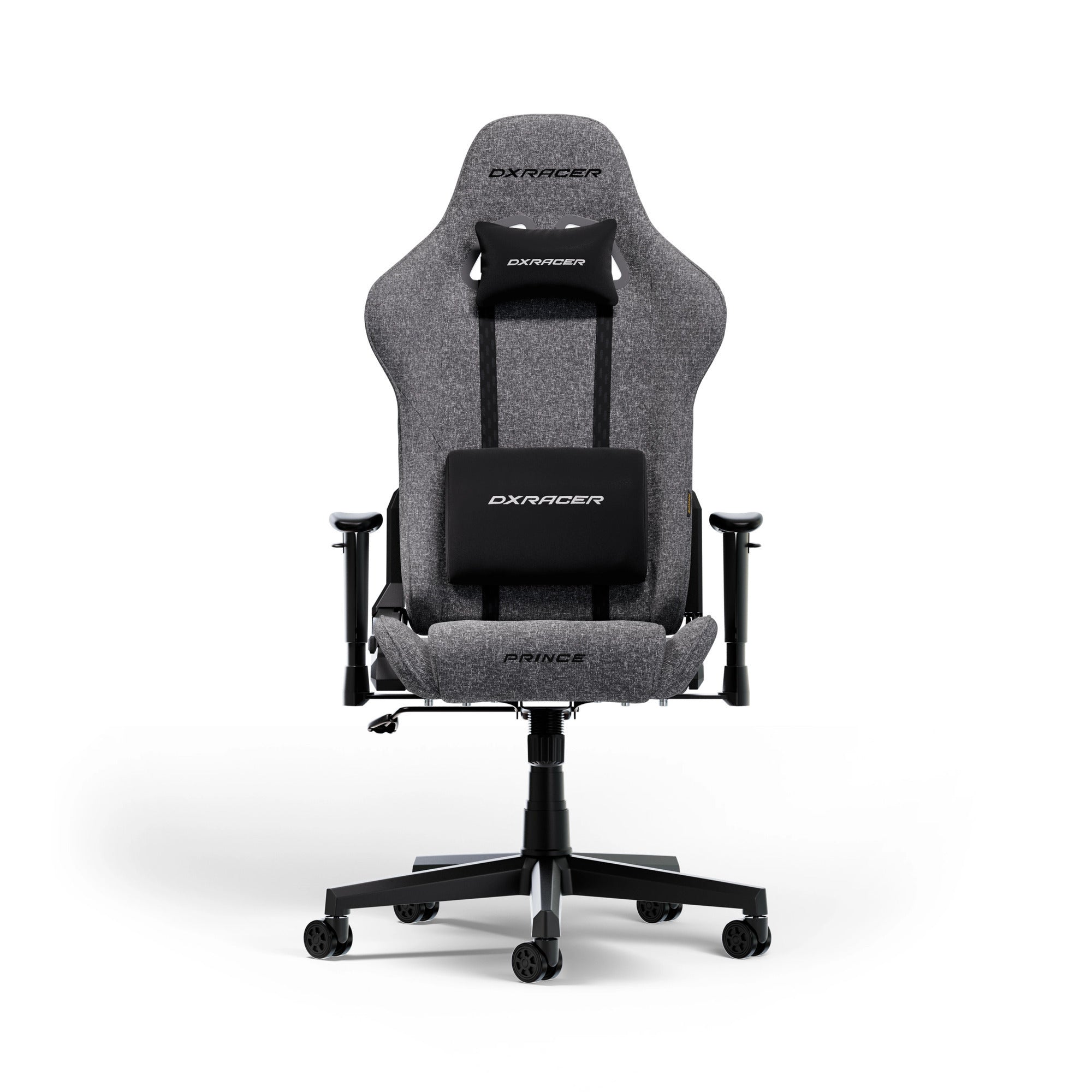 Dxracer prince l grey fabric gamestoel (grijs)