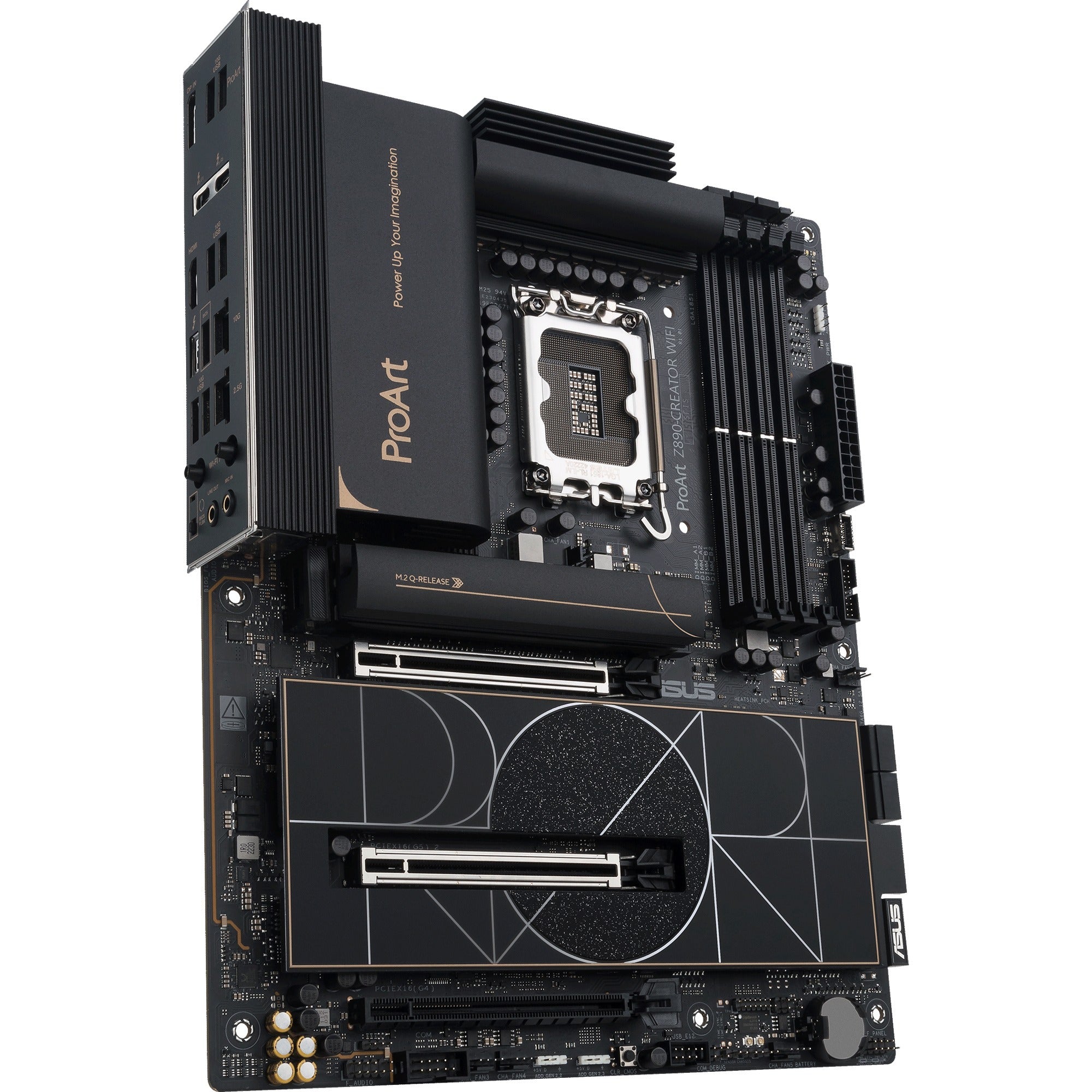 Asus proart z890-creator wifi socket 1851 moederbord (raid, 2.5gb-lan, 10gb-lan, wi-fi 7, bt, sound, atx)