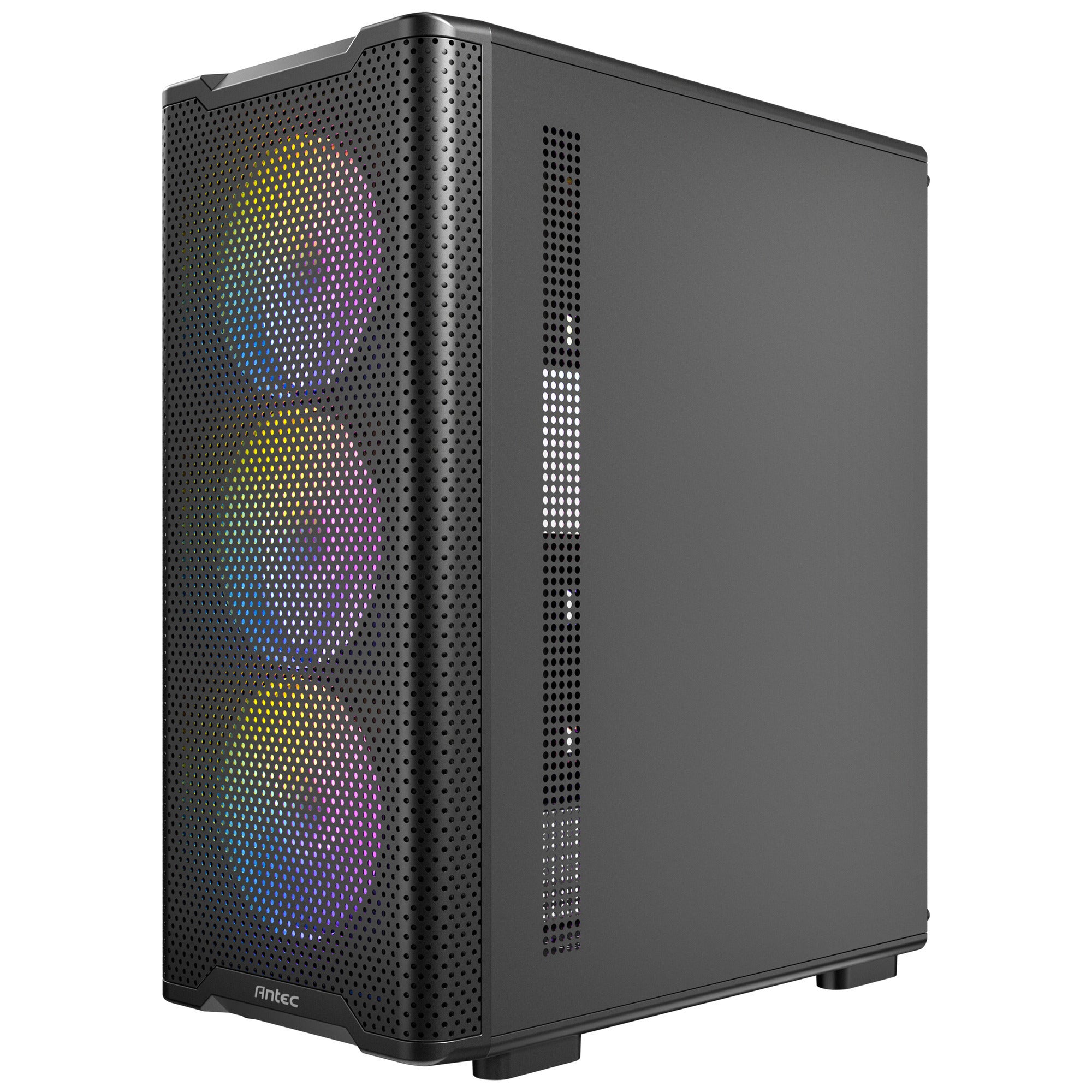 Antec vx310 argb midi tower behuizing (zwart | 3x usb-a | tempered glass)