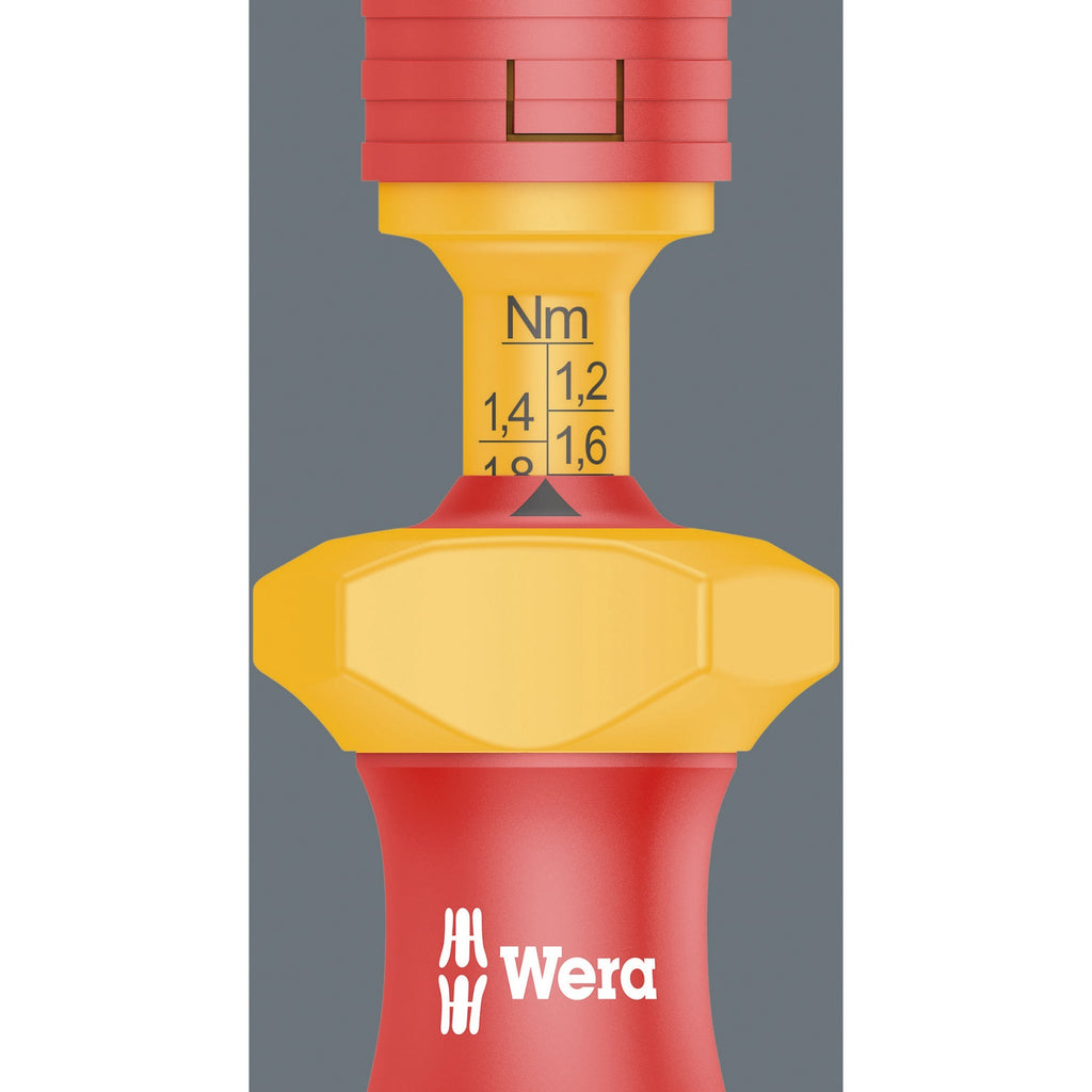 Wera kraftform kompakt vde 16 torque extra slim 1 tool finder schroevendraaier (rood geel, 16‑delig)