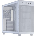 Asus prime ap303 - tempered glass panel midi tower behuizing (wit | 2x usb-a | 1x usb-c | tempered glass)