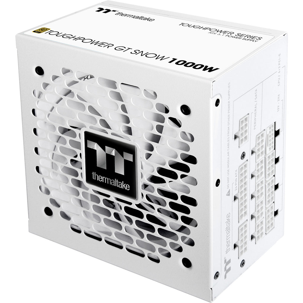 Thermaltake toughpower gt snow modulaire 1000 watt voeding (wit, 5x pcie)