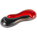 Kensington slim duo gel mouse trackball wrist rest polssteun (rood zwart)