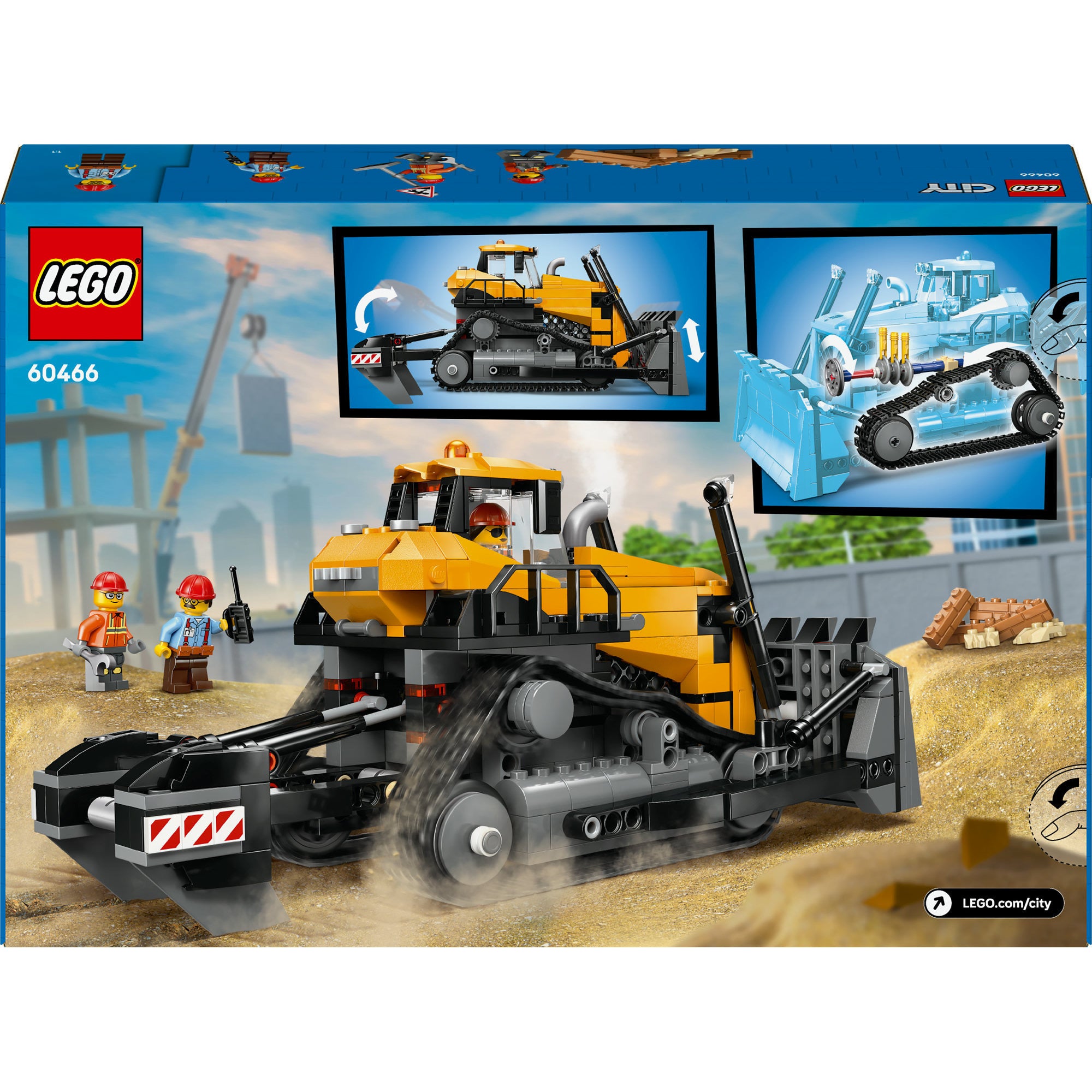 Lego city 60466 gele bulldozer