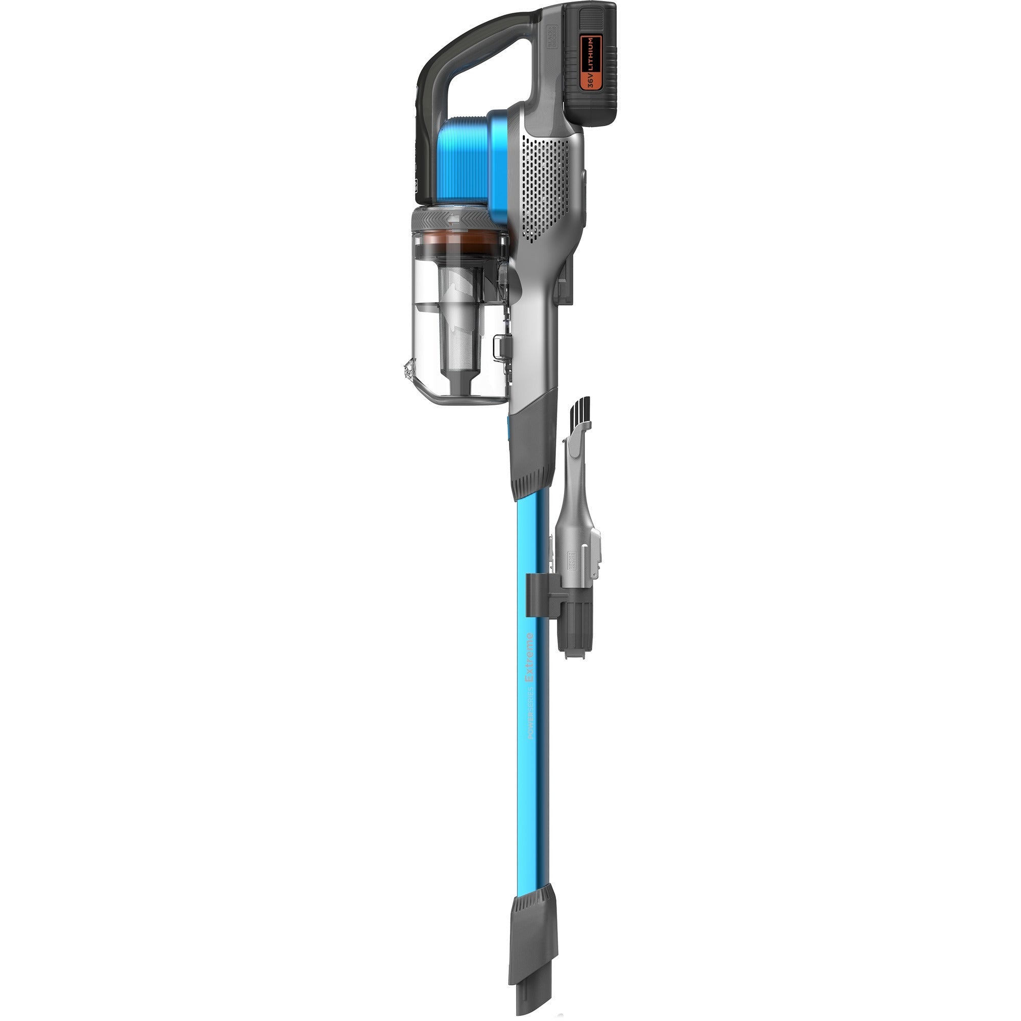 Black+decker 36v 4-in-1 steelstofzuiger (lichtblauw grijs)