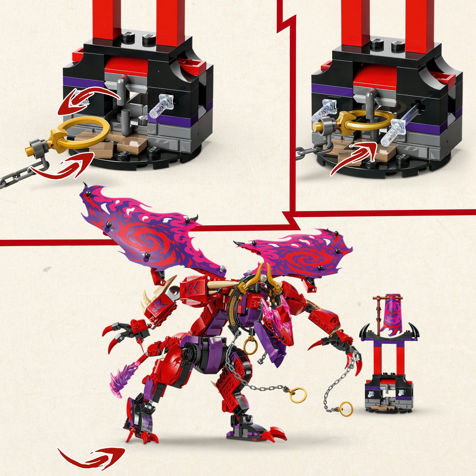 Lego ninjago 71832 thunderfang dragon of chaos