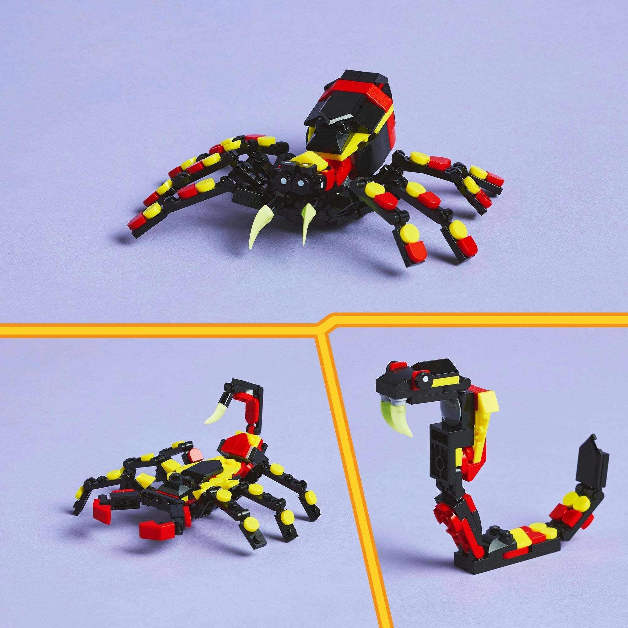 Lego creator 3-in-1 - wilde dieren: spannende spin constructiespeelgoed (31159)