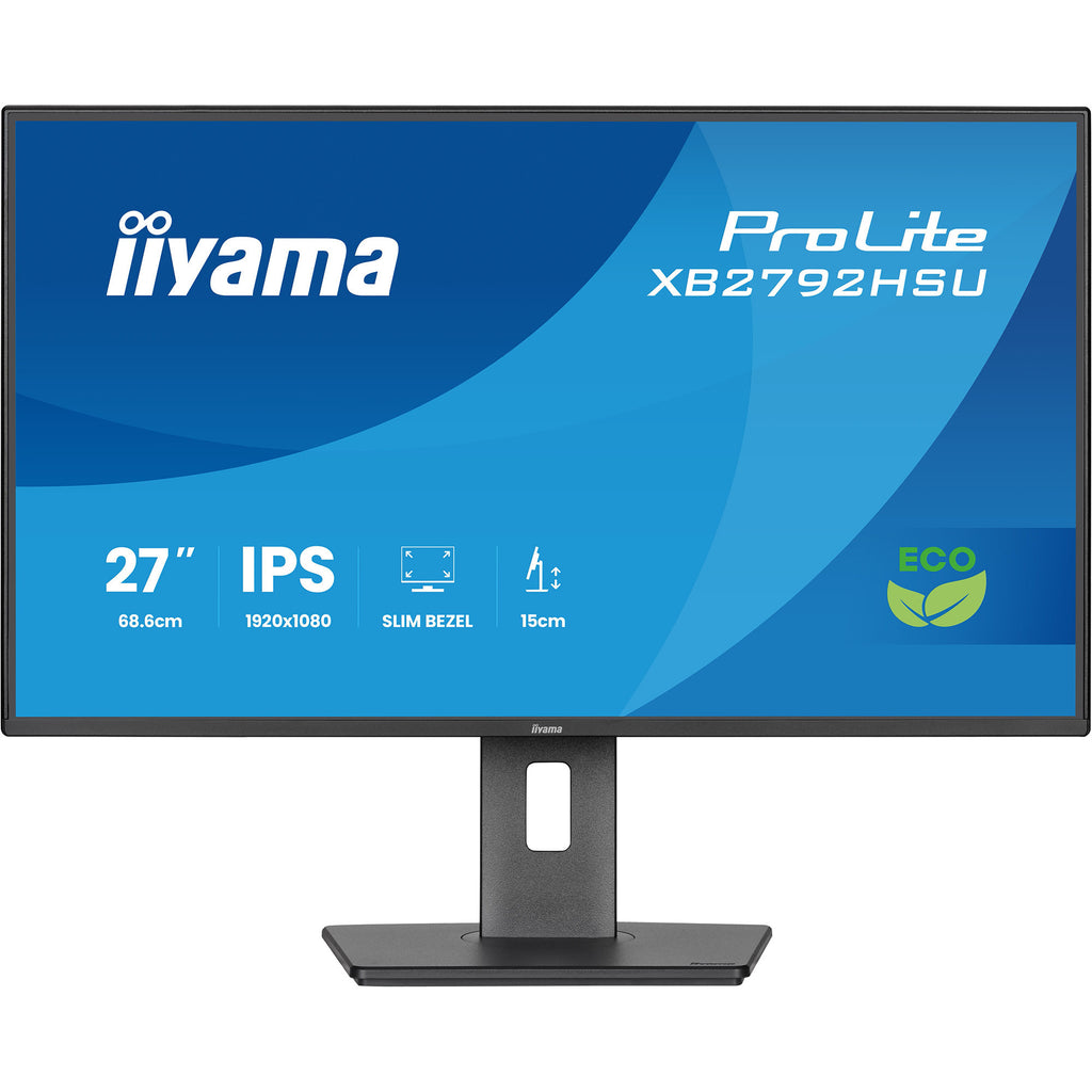 Iiyama prolite xb2792hsu-b1 27 monitor (zwart (mat), hdmi, displayport, 2x usb-a, usb-b, 120 hz)