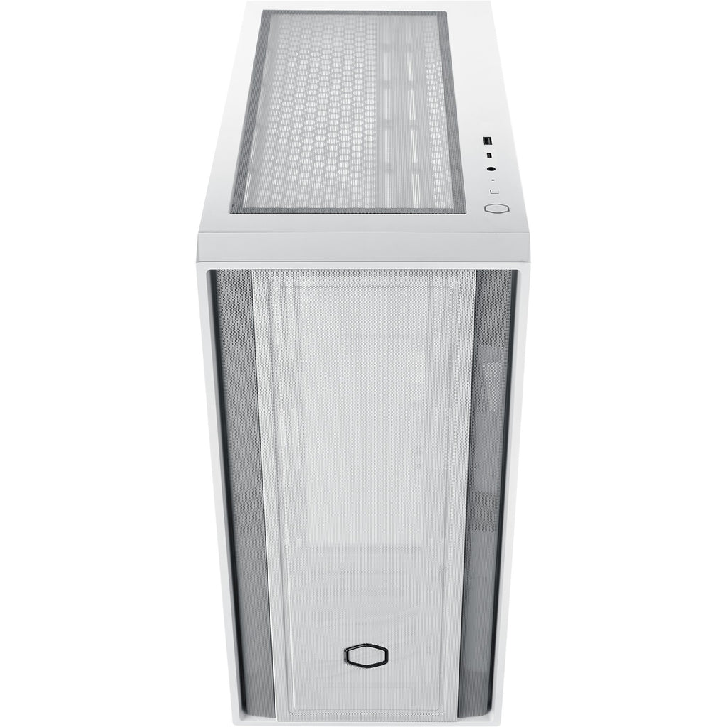 Cooler master masterbox 600 lite midi tower behuizing (wit | 2x usb-a | 1x usb-c | rgb | tempered glass)