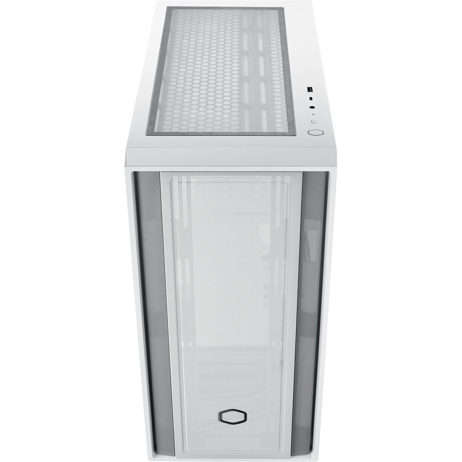 Cooler master masterbox 600 lite midi tower behuizing (wit | 2x usb-a | 1x usb-c | rgb | tempered glass)