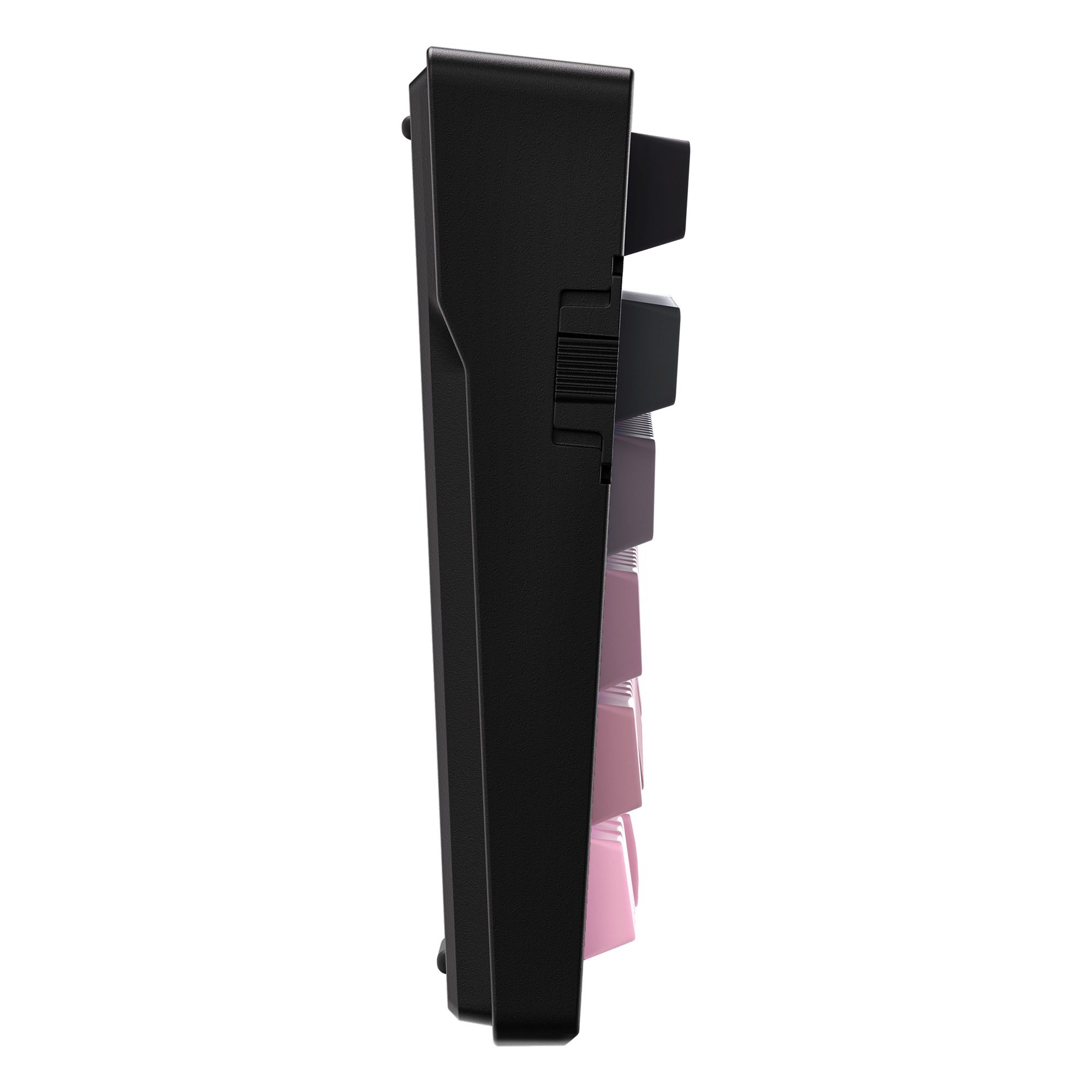 Mchose g75 pro tri-mode gasket structuur mechanisch gaming toetsenbord (zwart roze, us lay-out, ktt cabbage tofu v2, 75%, rgb, hot swap, pbt double-shot, 2.4 ghz usb-c bluetooth)