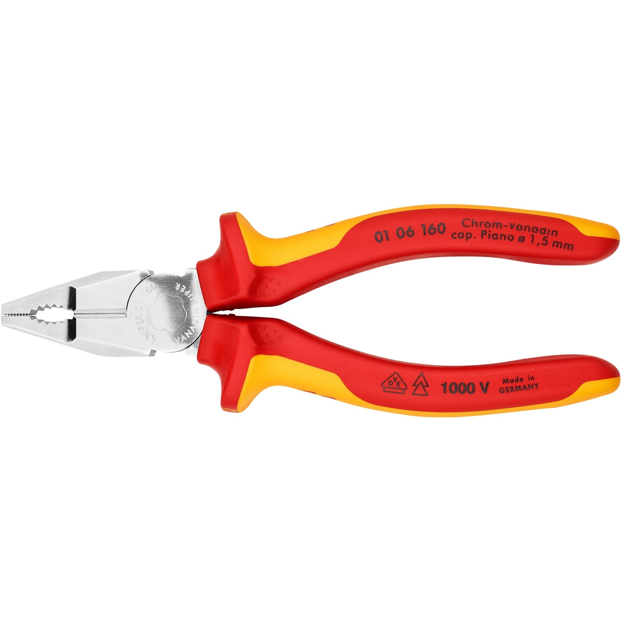 Knipex 01 06 160 combi-tang chroom vanadium 160mm vde