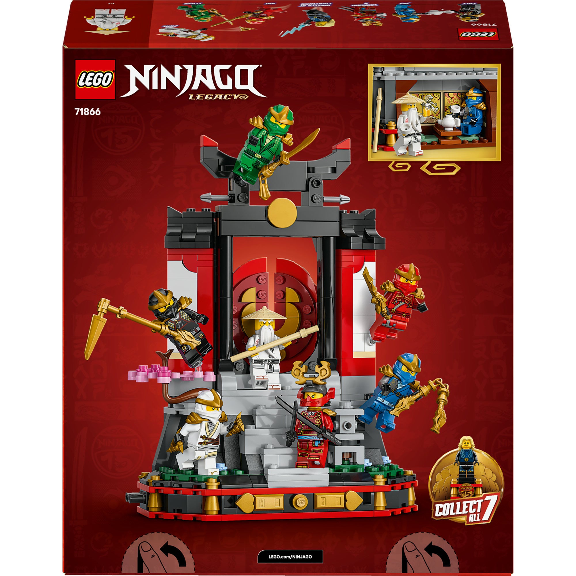 LEGO Ninjago 71866 15. Jubiläums-Display mit Ninja-Figuren