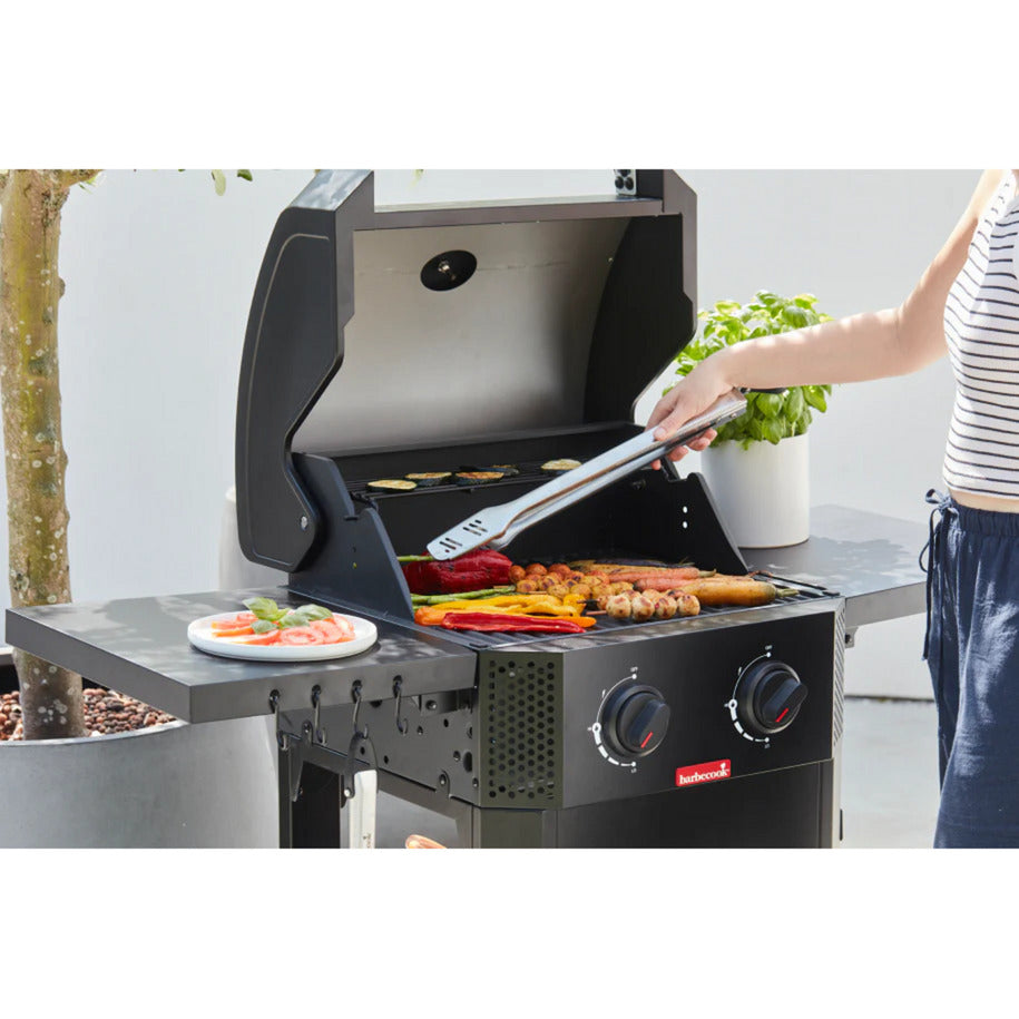 Barbecook luca 210 gasbarbecue met zijtafels (zwart)