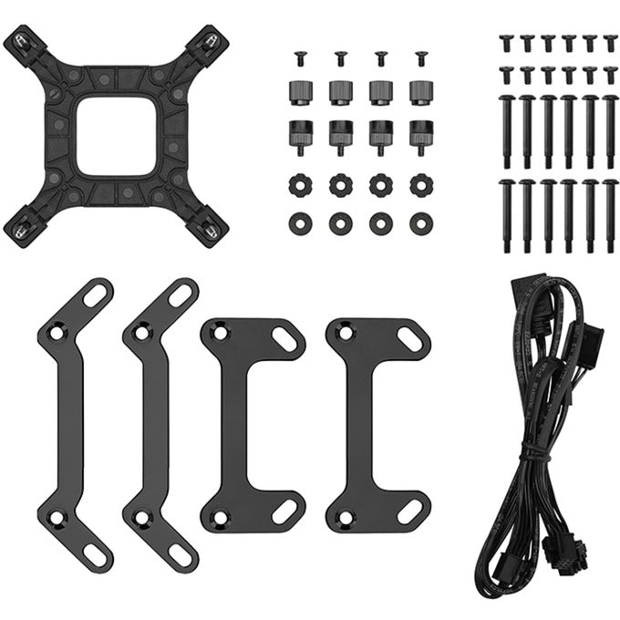 Deepcool lt360 argb waterkoeling (zwart, 4-pins pwm fan-connector)