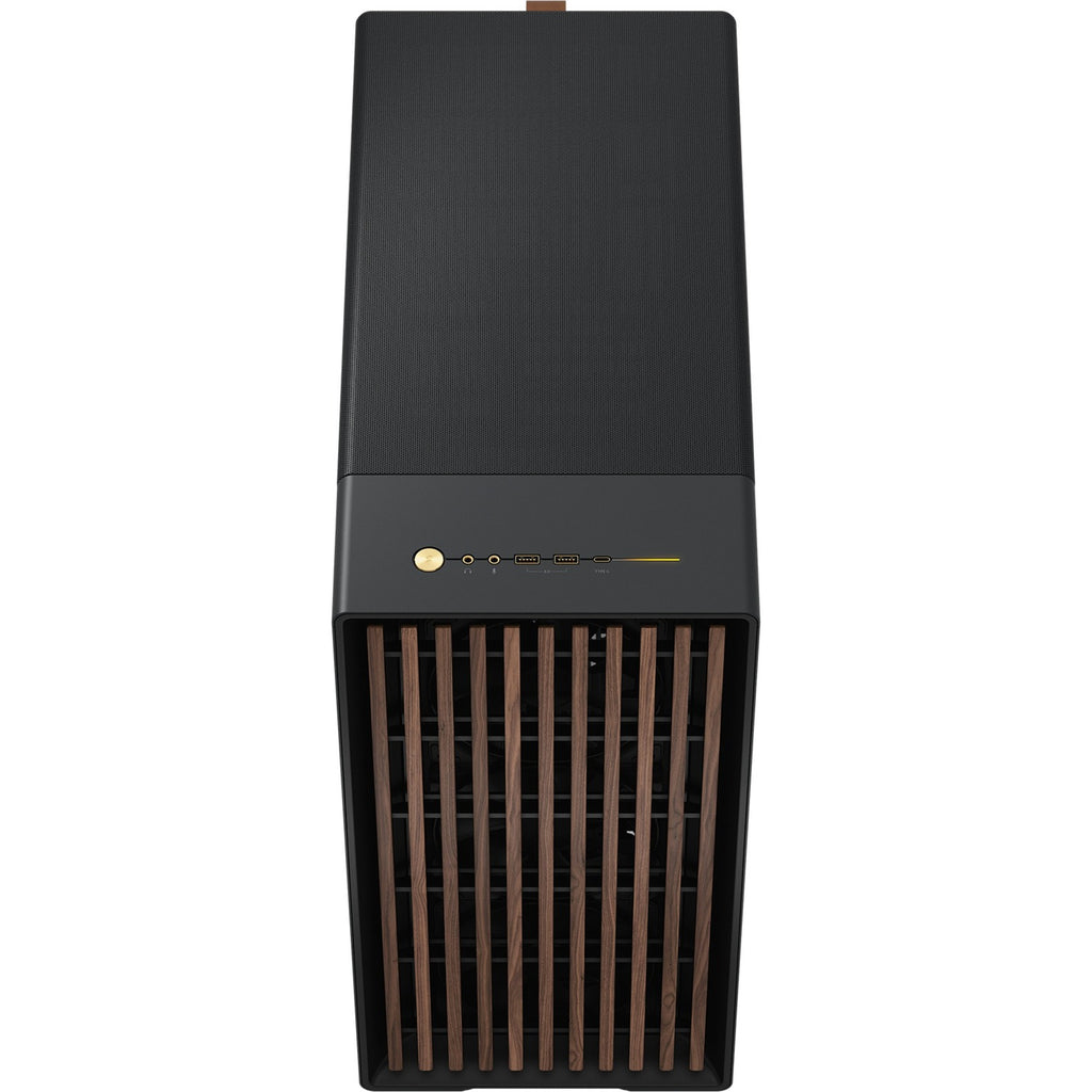 Fractal design north xl midi tower behuizing (zwart houtkleur | 2x usb-a | 1x usb-c | tempered glass)