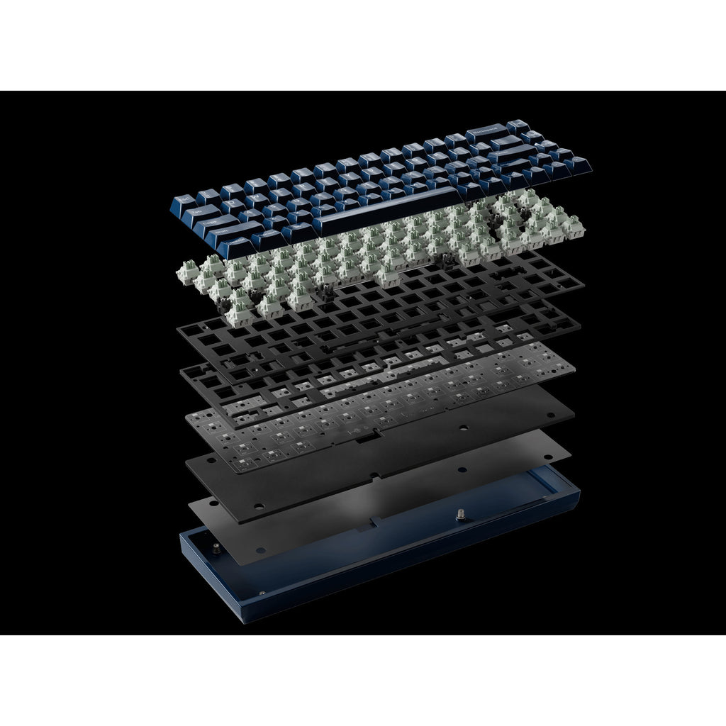 Keychron q16 he 8k magnetic switch keyboard (blauw, us lay-out (qwerty), ultra-fast lime, 65%, rgb, hot swap, 8k)