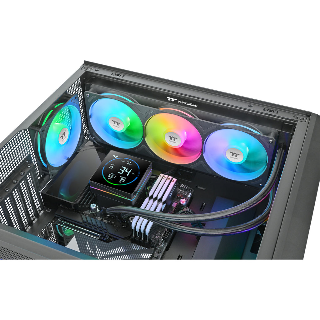 Thermaltake th360-s v3 argb sync aio liquid cooler waterkoeling (zwart)