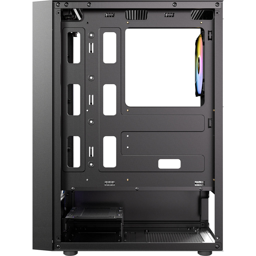 Antec ax27 rgb elite midi tower behuizing (zwart | 3x usb-a | tempered glass)