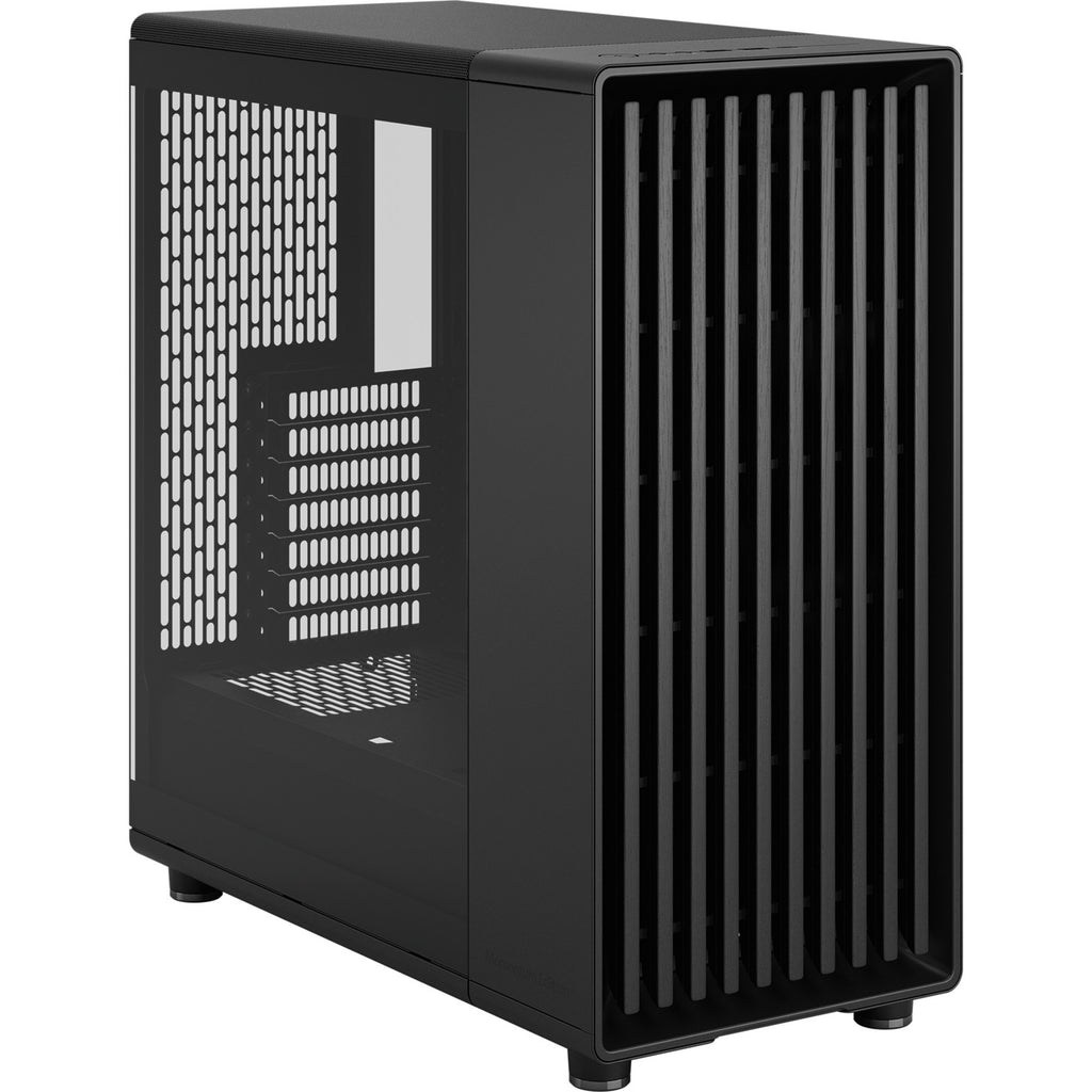 Fractal design north momentum edition midi tower behuizing (zwart houtkleur | 2x usb-a | 1x usb-c | tempered glass)
