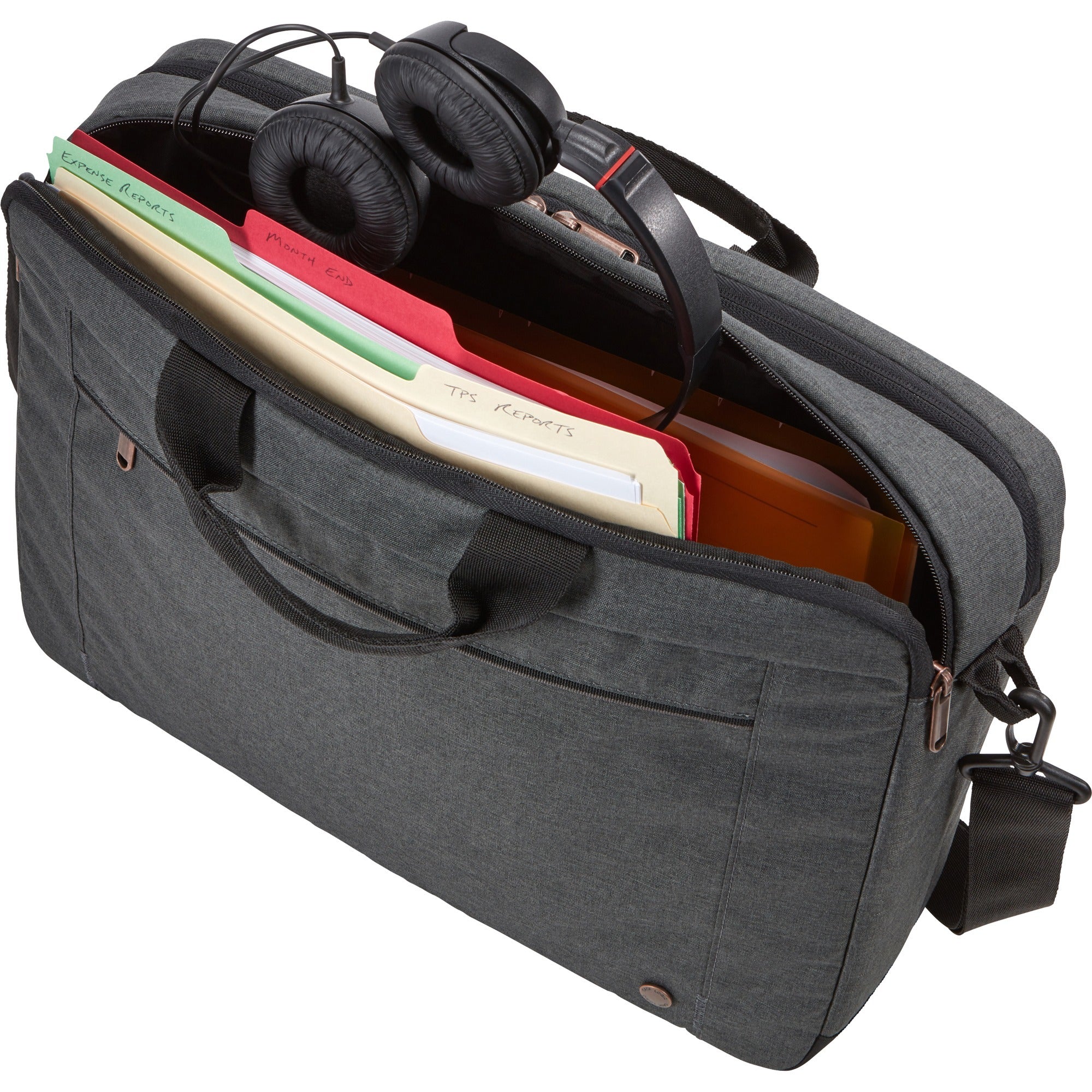 Case logic era 15.6 laptop bag eralb-116-obsidian laptoptas (donkergrijs)