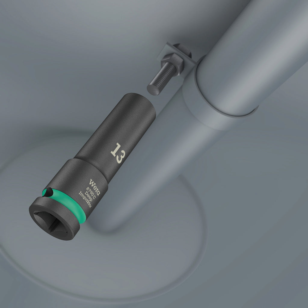 Wera 8790 c impaktor deep set 1 dopsleutel (zwart, 11‑delig)