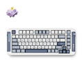 Mchose x75 navy blue hyacinth wireless gasket mount mechanical rgb toetsenbord (wit, us lay-out (qwerty), ktt hyacinth, 75%, rgb, hot swap, double-shot pbt, draadloos | bluetooth | usb-c)
