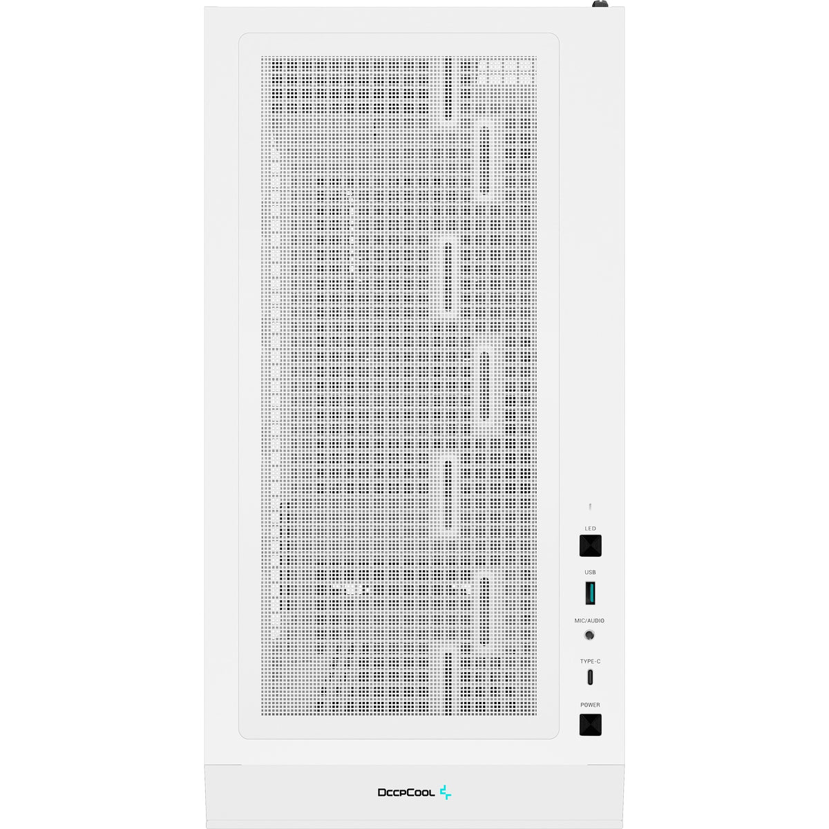 Deepcool ch560 midi tower behuizing (wit | 1x usb-a | 1x usb-c | rgb | tempered glass)