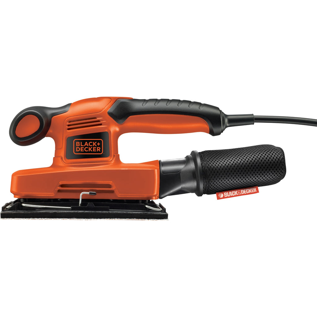 Black+decker 240w 1 3vel vlakschuurmachine (zwart oranje)