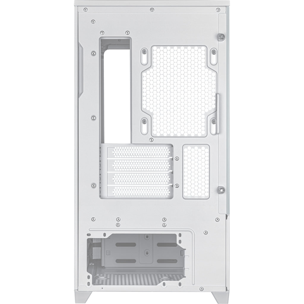 Asus prime ap202 midi tower behuizing (wit | 2x usb-a | 1x usb-c | rgb | tempered glass)