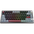 Montech mkey pro darkness rgb mechanisch toetsenbord (zwart, us lay-out (qwerty), gateron g pro yellow, 75%, hot-swappable, rgb, double-shot pbt, usb-c | 2.4 ghz | bluetooth 5.2)