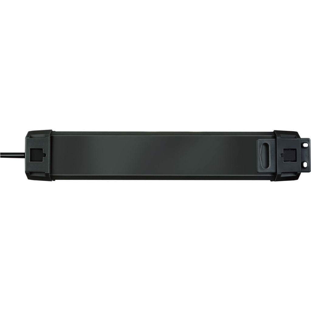 Brennenstuhl premium-line 60.000a stekkerdoos met overspanningsbeveiliging 4-voudig zwart 1,8m h05vv-f 3g1,5
