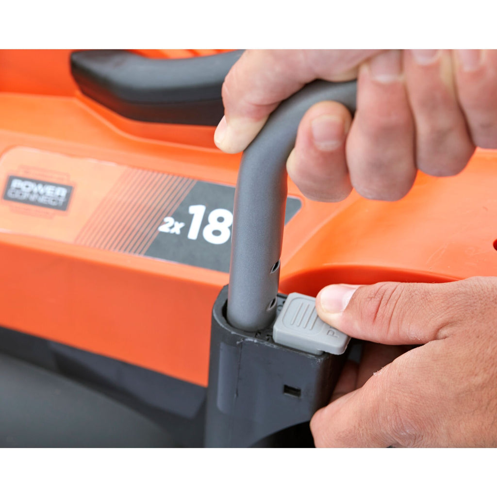Black+decker bcmw3318l2-qw 2x 18v grasmaaier (oranje zwart, 2x 18v 2.5ah accu en oplader inbegrepen)