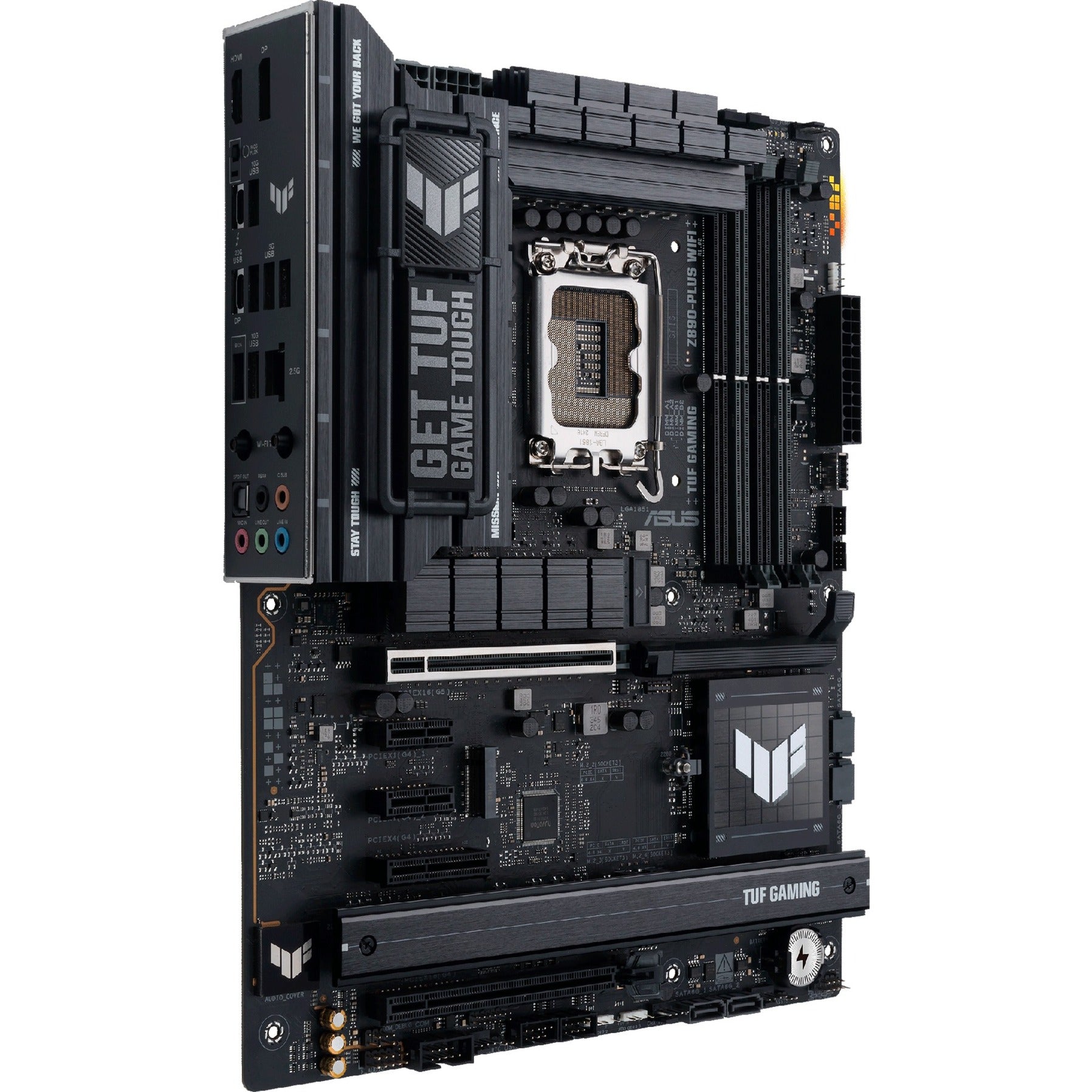 Asus tuf gaming z890-plus wifi socket 1851 moederbord (raid, 2.5gb-lan, wi-fi 7, bt, sound, atx)