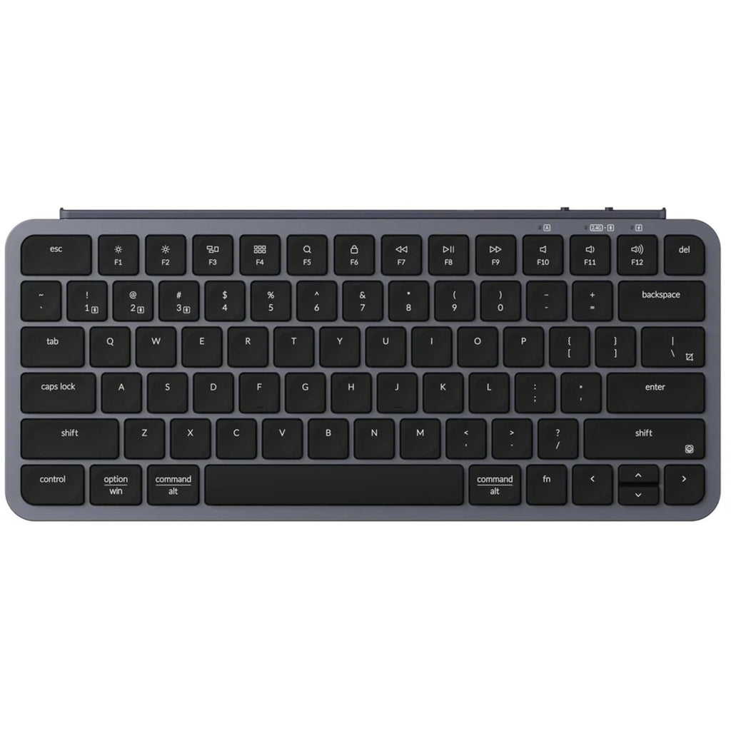 Keychron b1 pro-k1 toetsenbord (grijs, us-international lay-out (qwerty), scissor switches, 75%, abs keycaps, 2.4ghz | bluetooth 5.2 | usb-c)