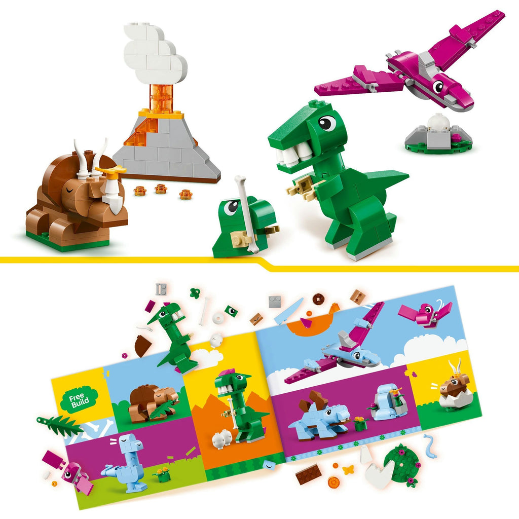 Lego classic - creatieve dinosaurussen constructiespeelgoed (11041)