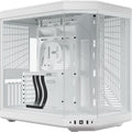 Hyte y70 midi tower behuizing (wit | 2x usb-a | 1x usb-c | tempered glass)