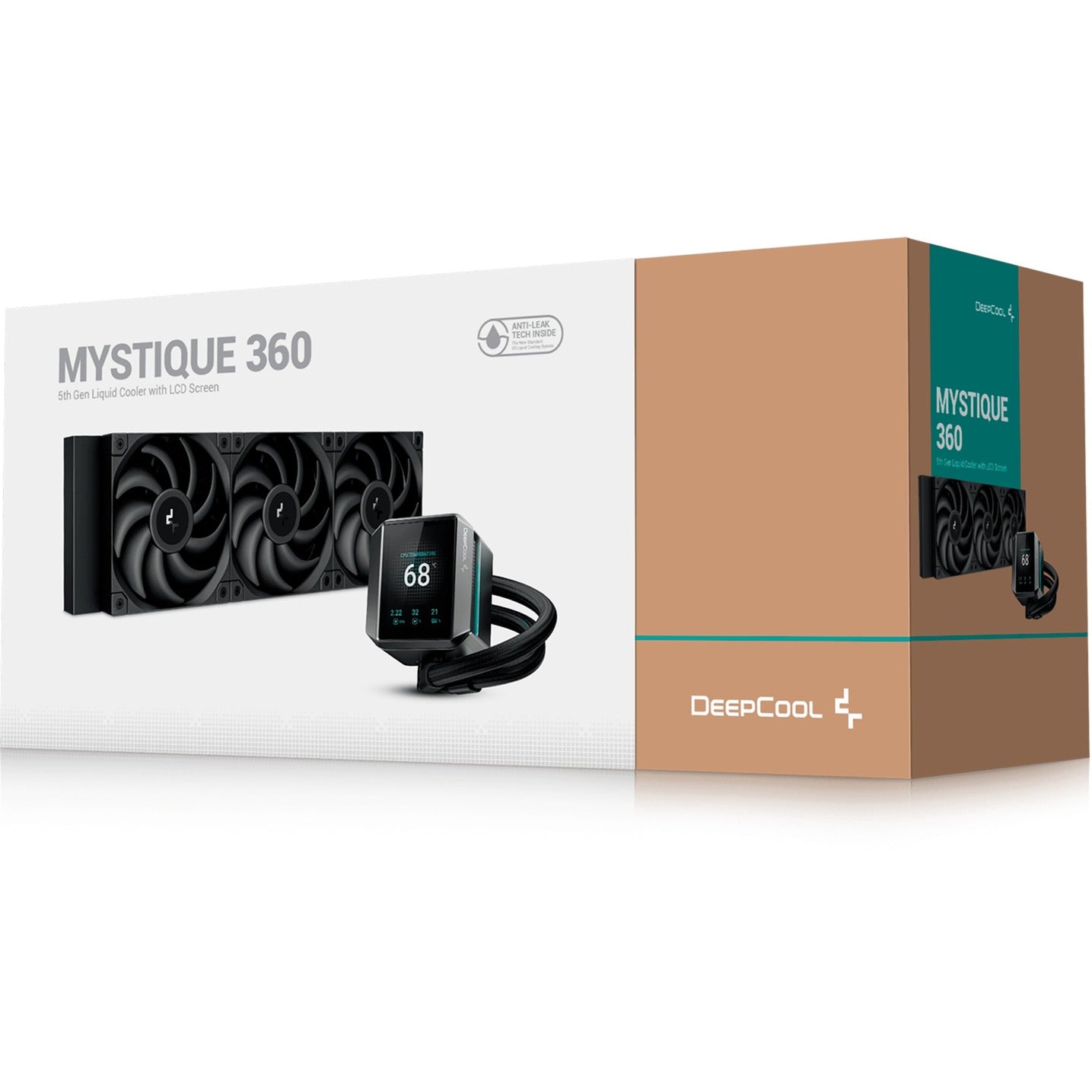 Deepcool mystique 360 waterkoeling (zwart, 4-pins pwm fan-connector)