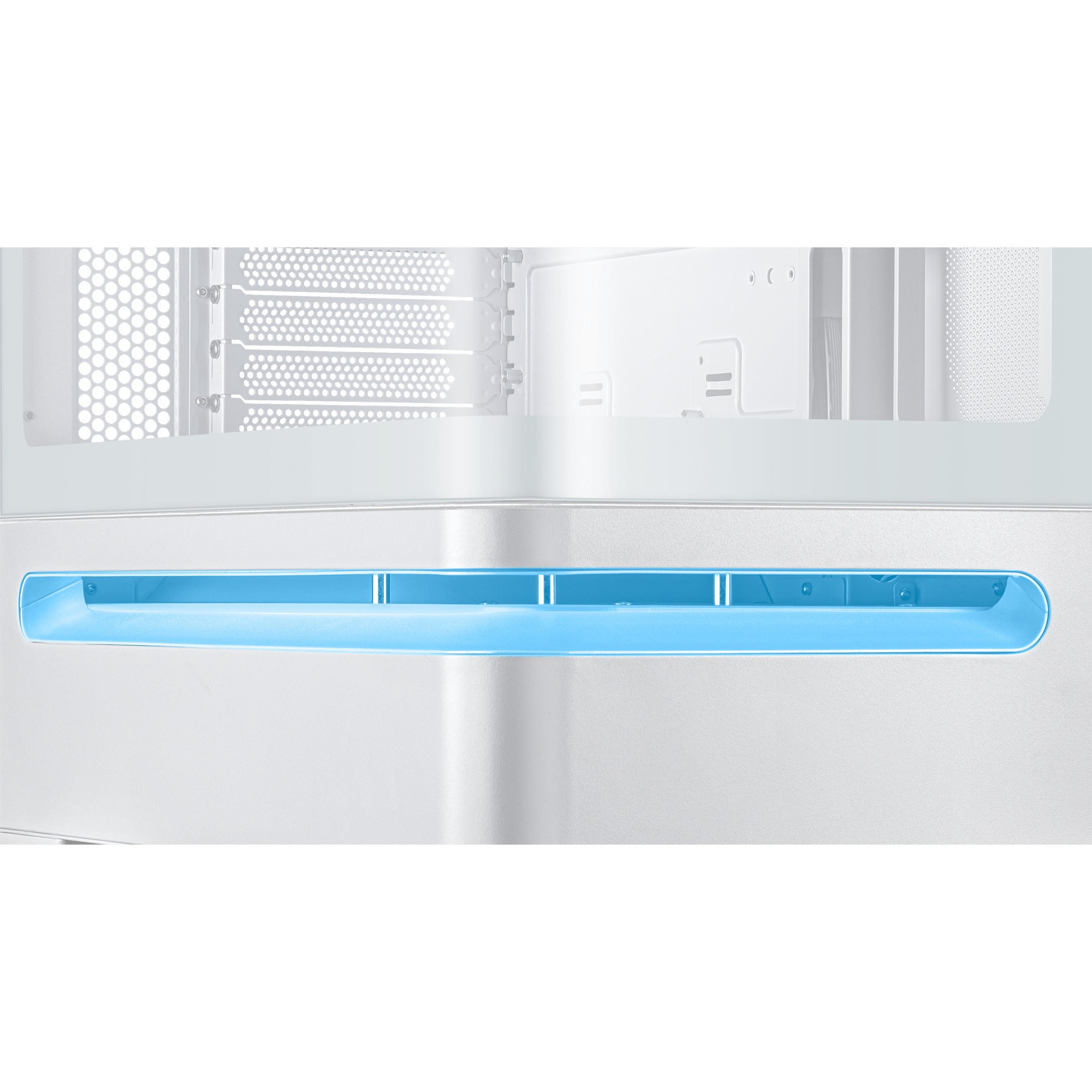Asus prime ap202 midi tower behuizing (wit | 2x usb-a | 1x usb-c | rgb | tempered glass)