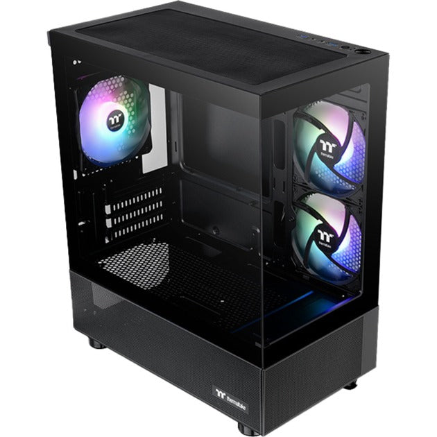 Thermaltake view 170 tg argb mini tower behuizing (zwart | 2x usb-a | rgb | tempered glass)