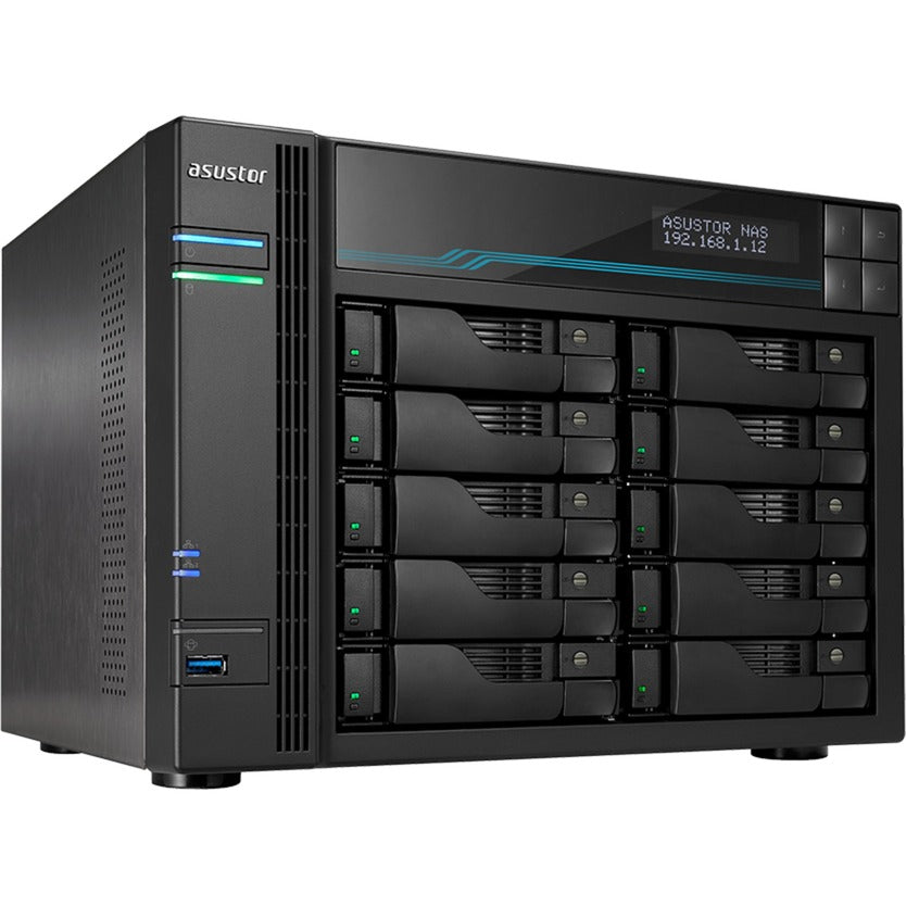 Asustor lockerstor 10 as6510t nas (zwart)