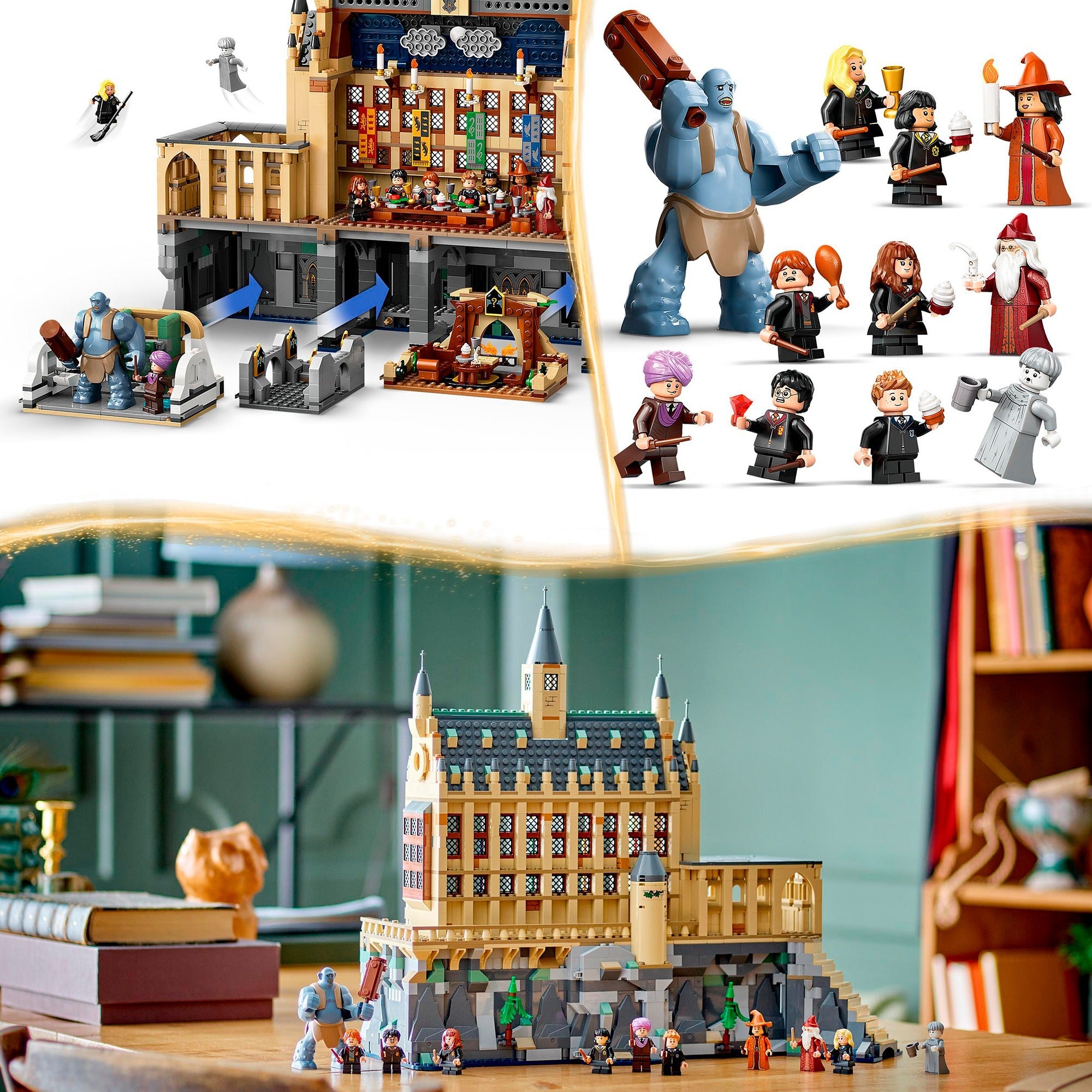 Lego harry potter - kasteel zweinstein: de grote zaal constructiespeelgoed (76435)
