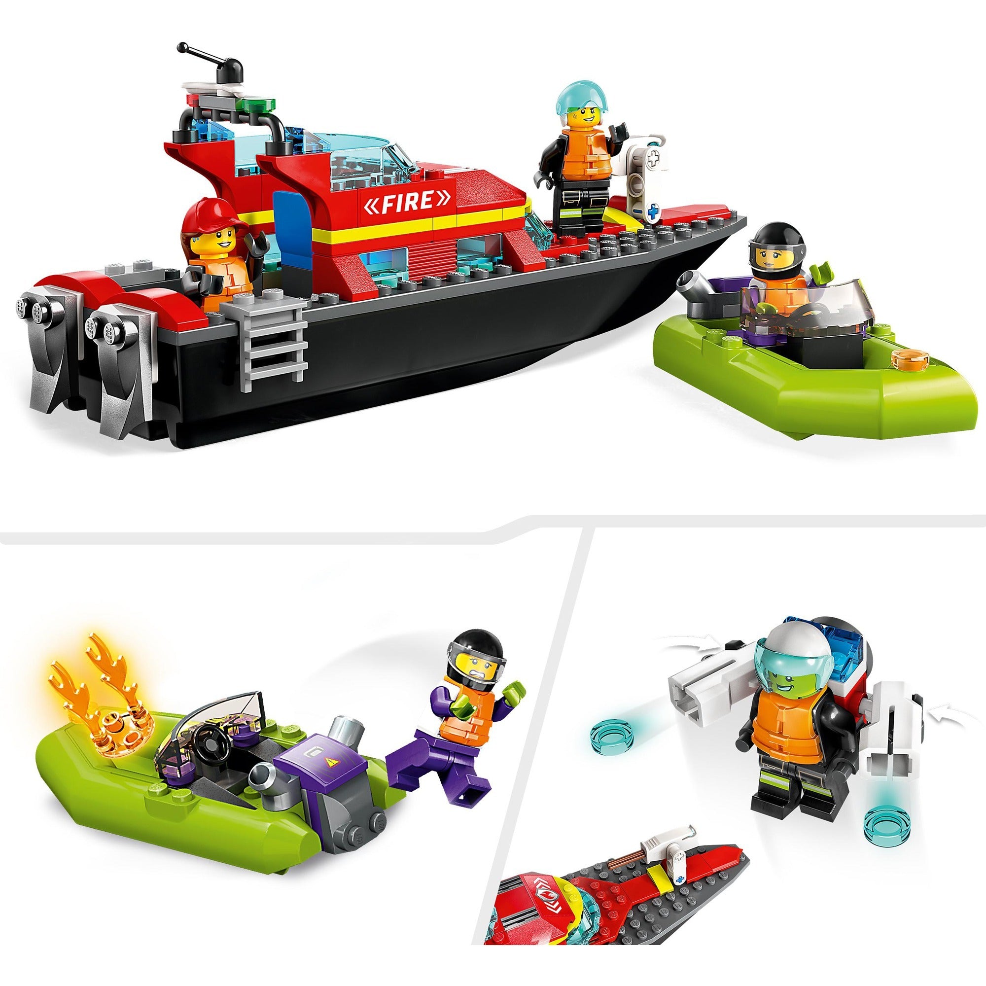 Lego City 60373 Rettungsbootbrand