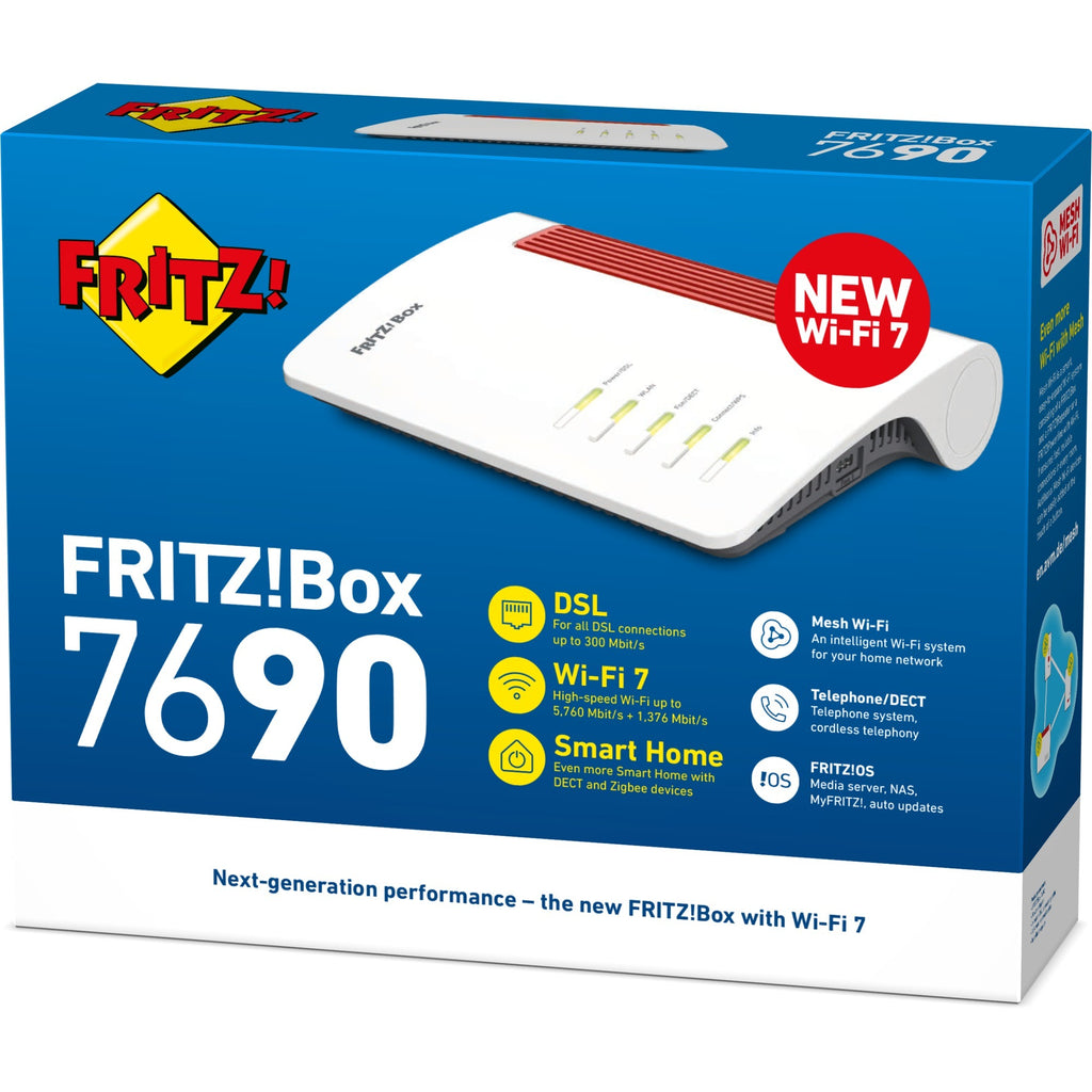 Fritz! box 7690 edition international mesh router (wit)