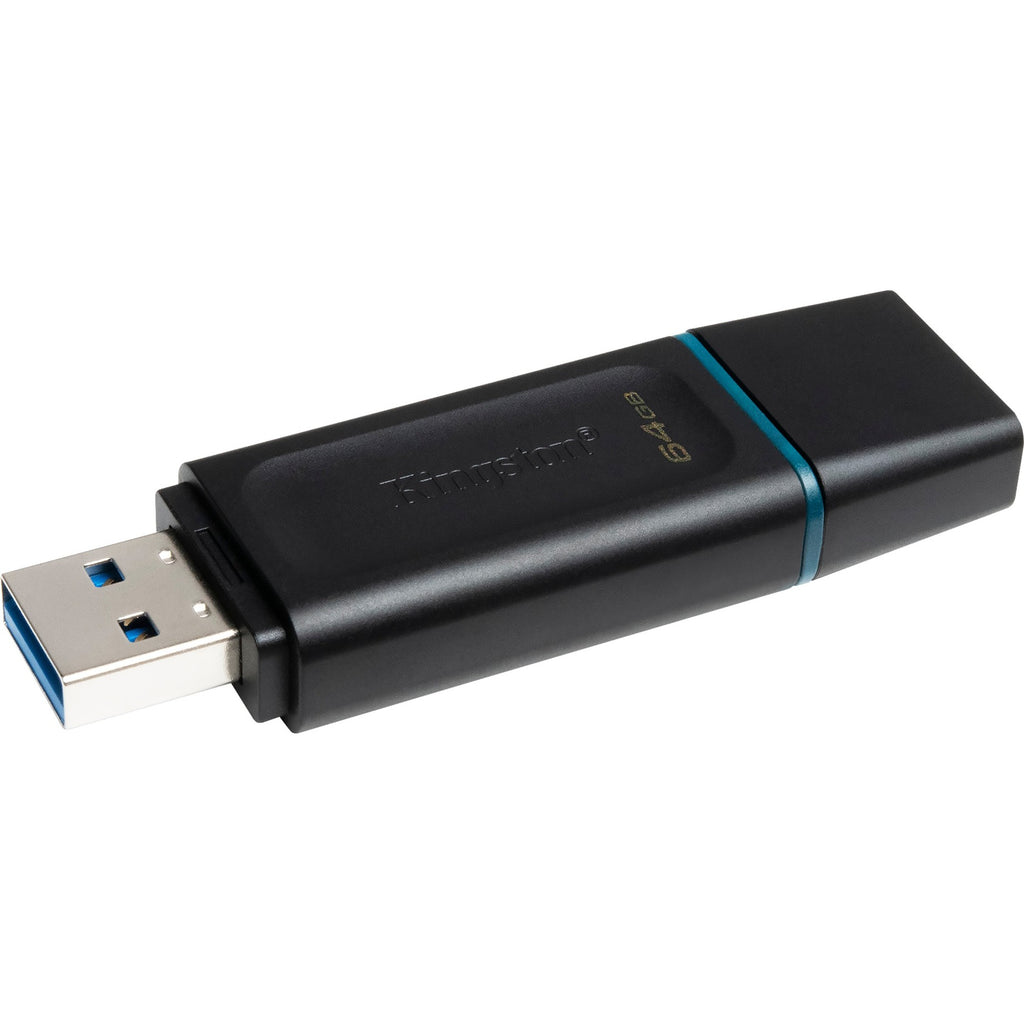 Kingston datatraveler exodia 64 gb usb-stick (zwart turquoise, dtx 64gb)