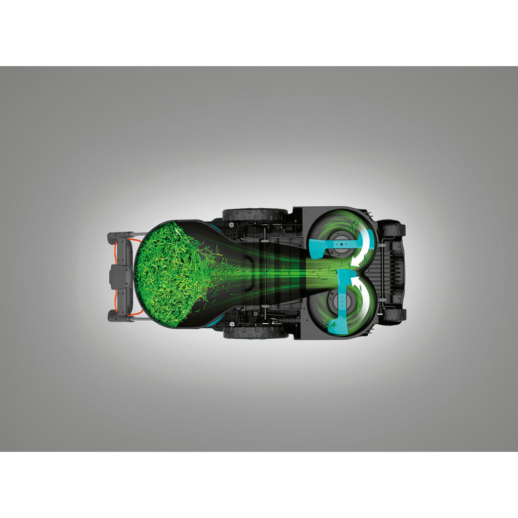Gardena grasmaaier powermax duo 46 36v (zwart grijs, accu en lader niet inbegrepen)