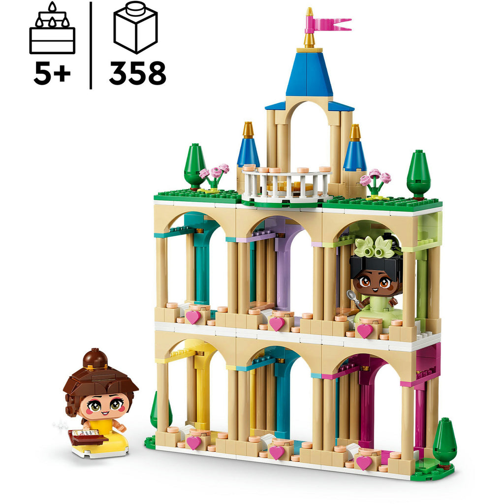 LEGO Disney Prinzessinnen 43291 Mini Belle und Tiana mit Schloss