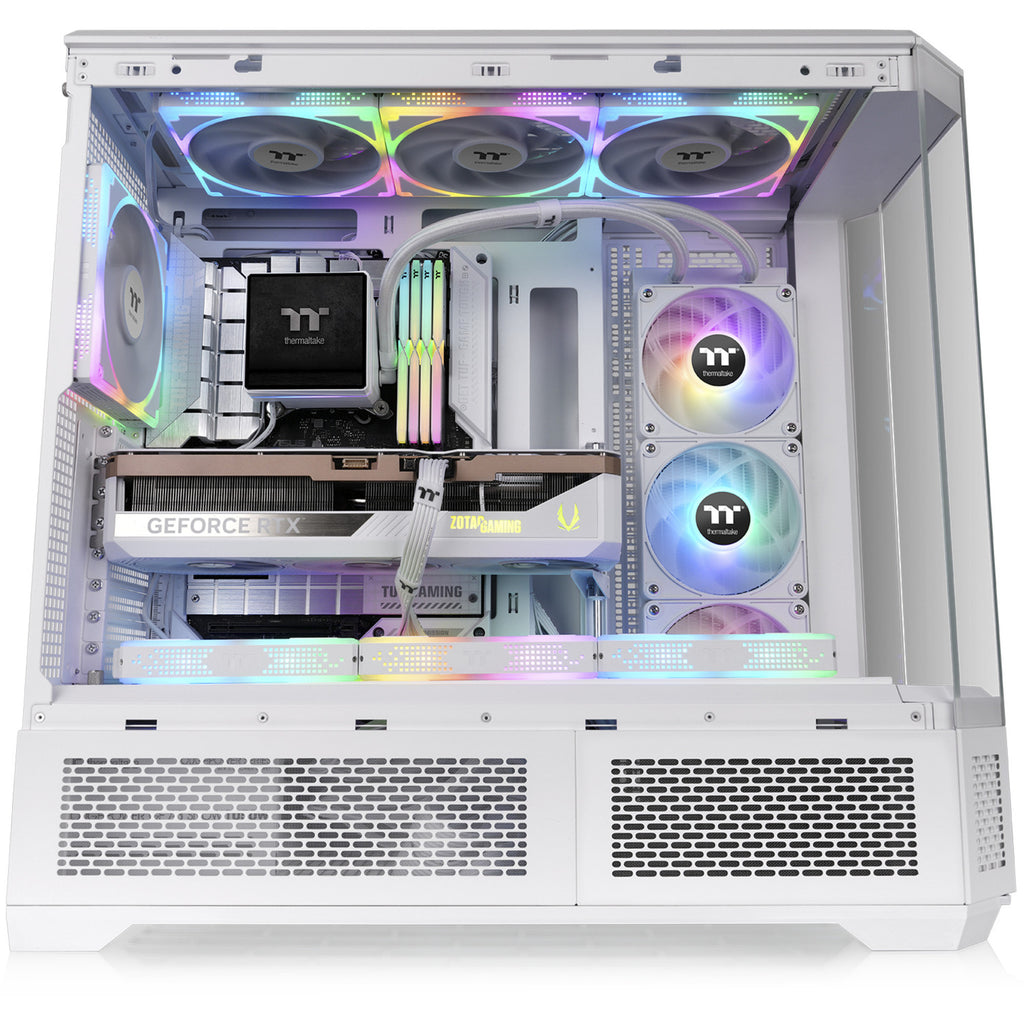 Thermaltake view 600 tg snow big tower behuizing (wit | 2x usb-a | 1x usb-c | tempered glass)