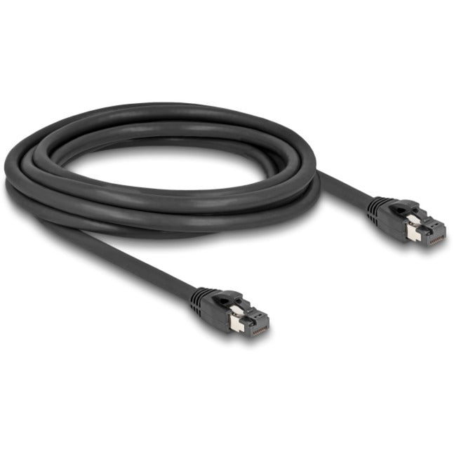 Delock netwerkkabel s ftp, rj-45 met cat.8.1 (zwart, 3 meter)