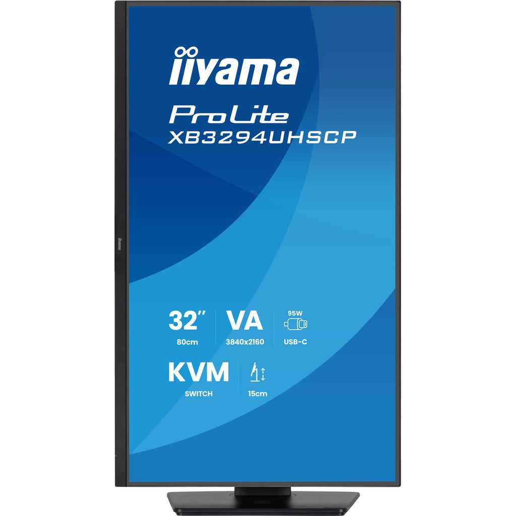 Iiyama prolite xb3294uhscp-b1 31.5 4k uhd monitor (zwart, 2x hdmi, displayport, 2x usb-a, 2x usb-c)